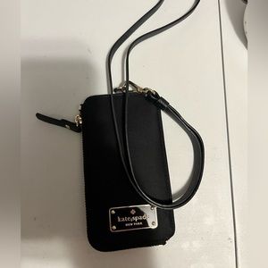 New Kate Spade black card ID  holder lanyard